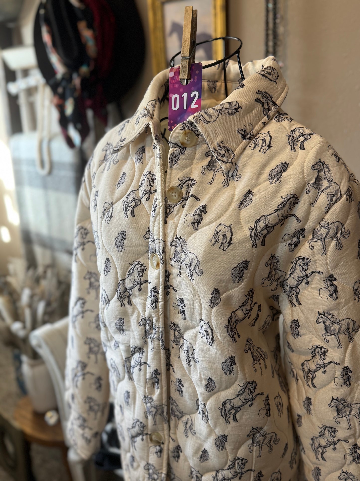 Sterling Kreek Horse Print Button Up Jacket (#012)