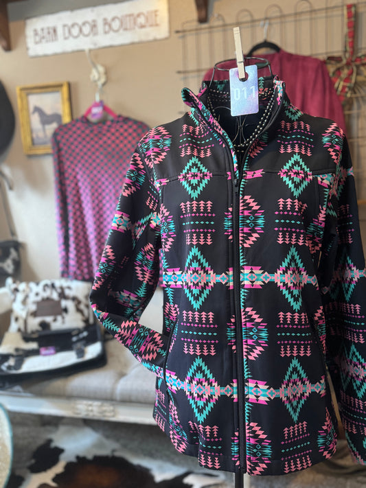 Sterling Kreek Aztec Print Zip Jacket (#11)