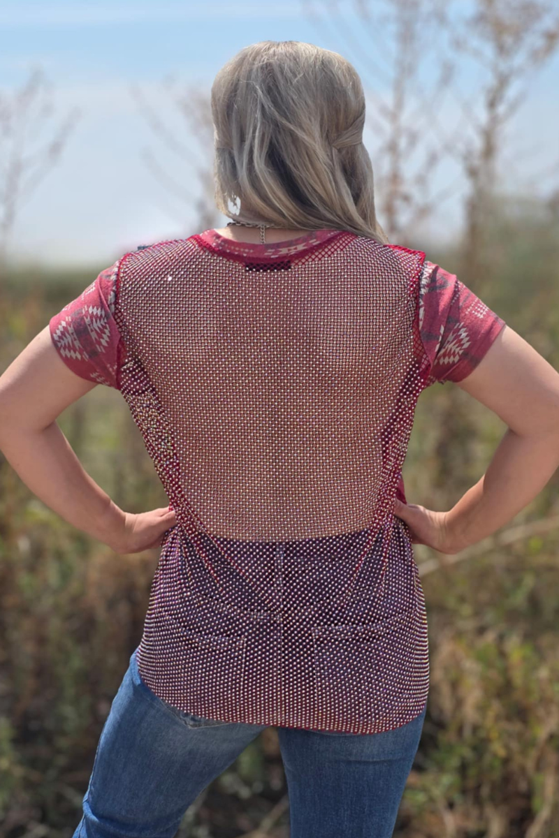 Sparkle Country Top: L