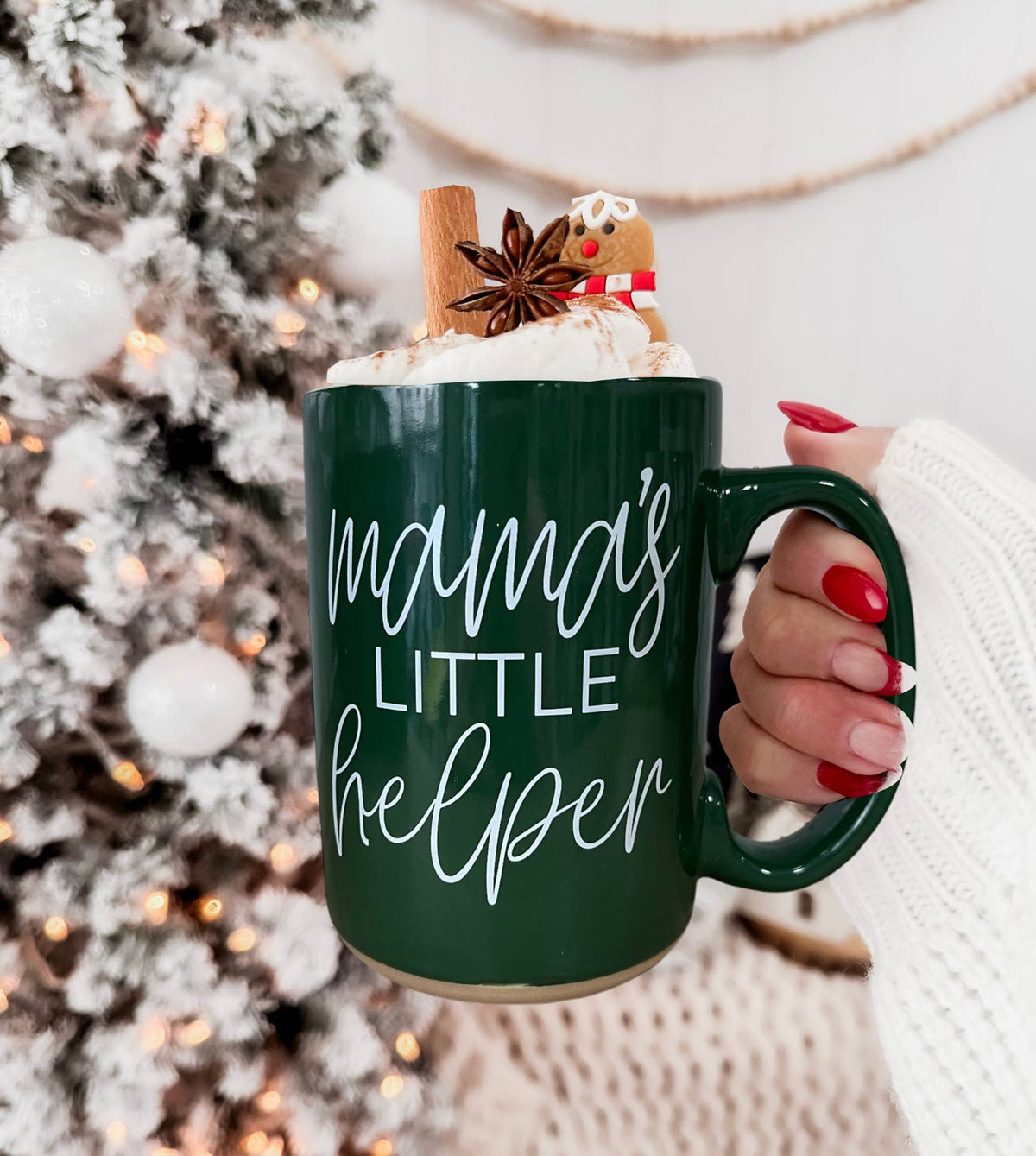 Funny Christmas Home Decor & Gifts | Holiday Coffee Mugs : Silent Night-GREEN