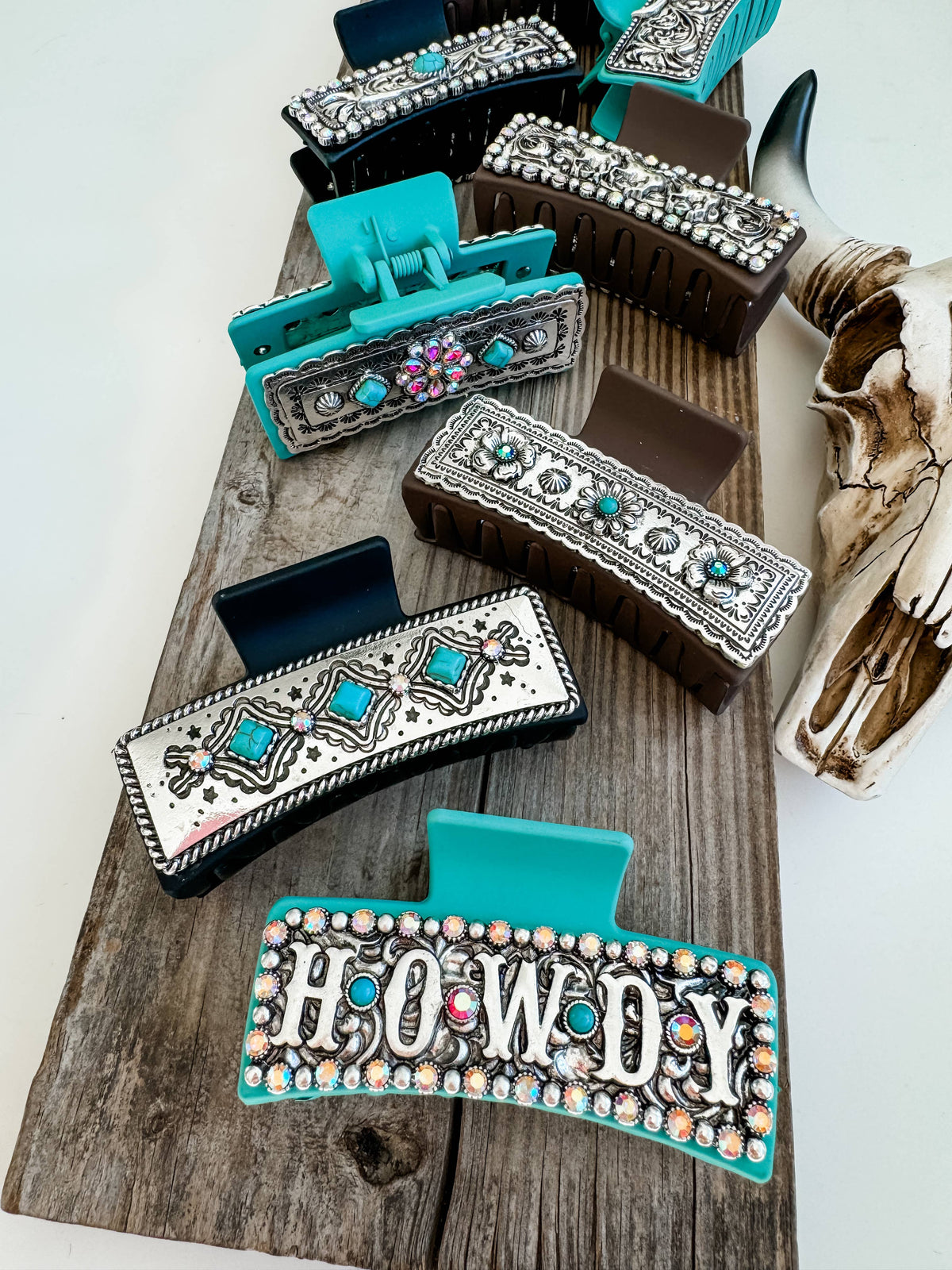 Large Western Hair Clip Claw: 5