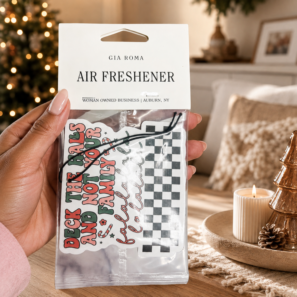 Funny Christmas Gifts Cheap | Hanging Air Freshener: Straight Outta / Vanilla