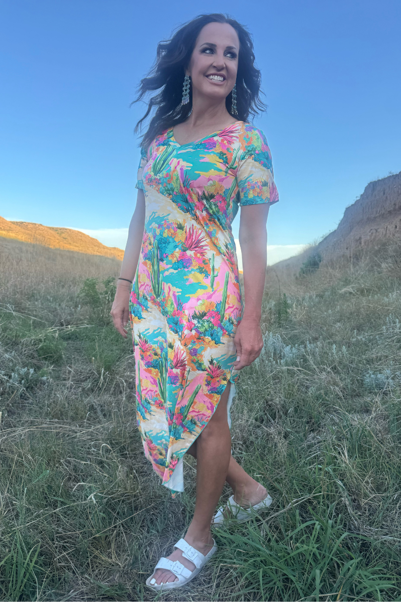 Painted Desert Maxi Dress: M