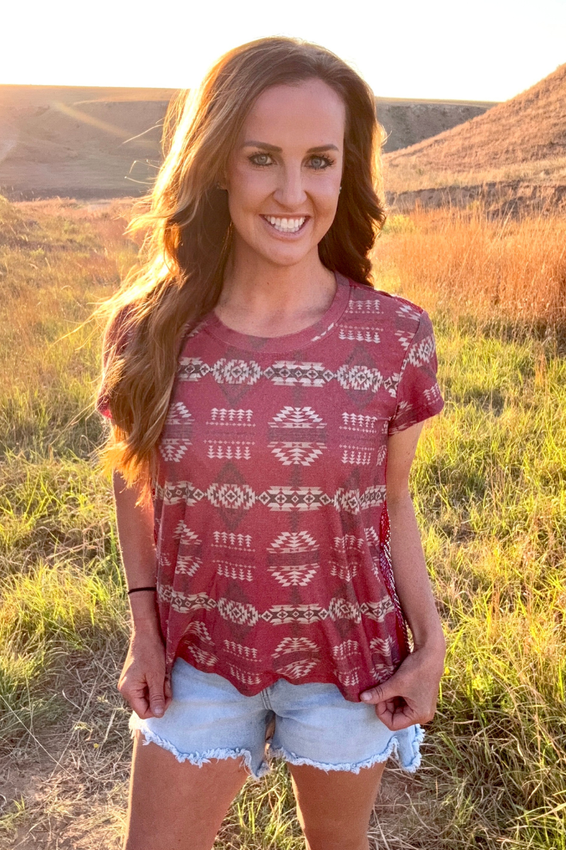Sparkle Country Top: M