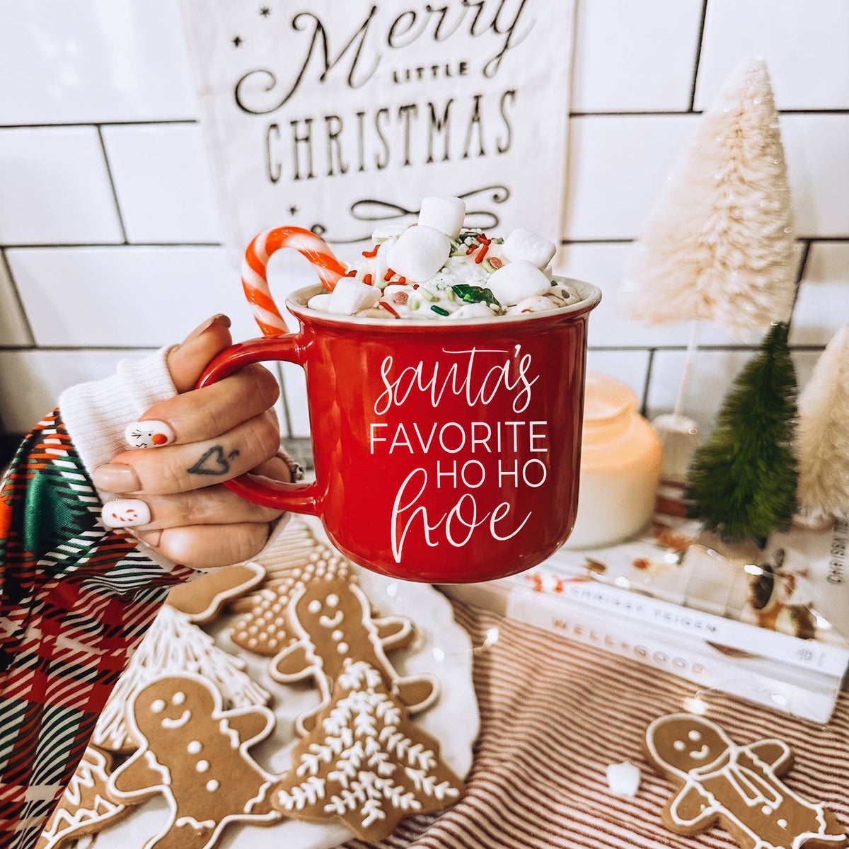 Funny Christmas Home Decor & Gifts | Holiday Coffee Mugs : Silent Night-GREEN
