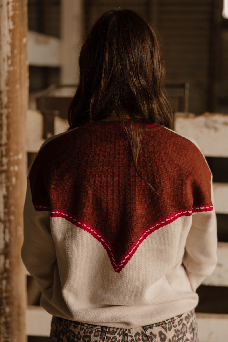 Dust And Spurs Knit Sweater: L