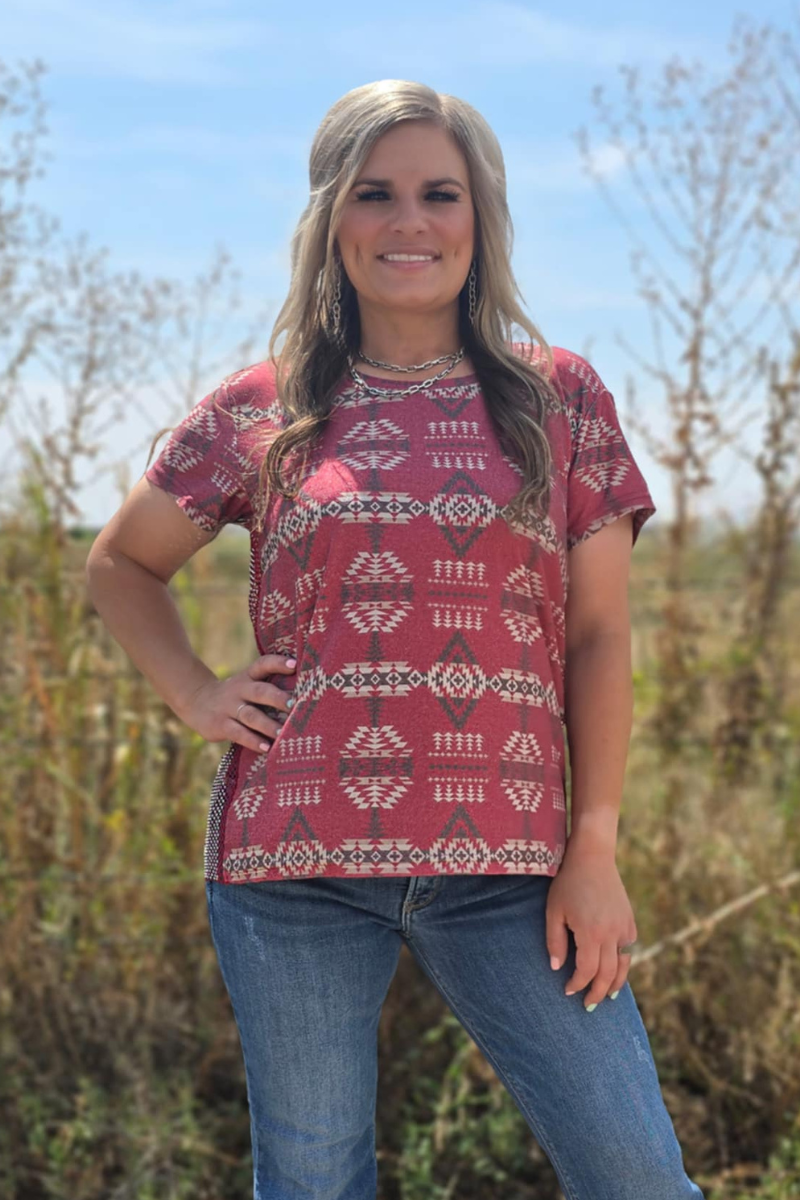 Sparkle Country Top: M