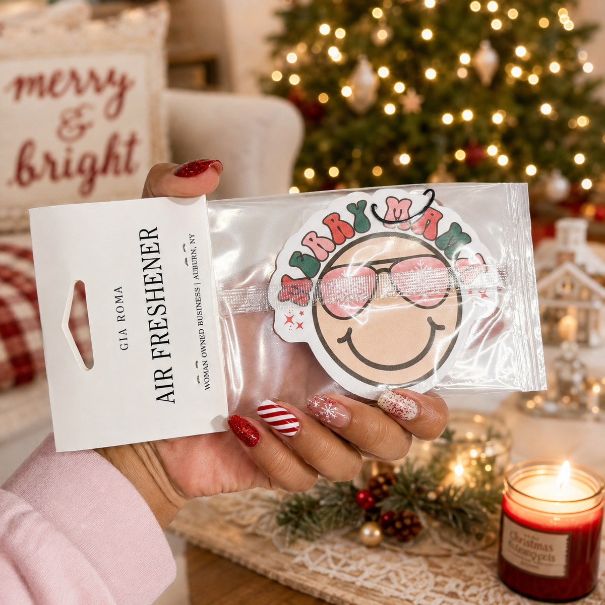 Funny Christmas Gifts Cheap | Hanging Air Freshener: Straight Outta / Vanilla