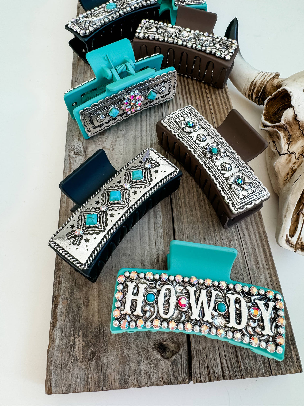 Large Western Hair Clip Claw: 5