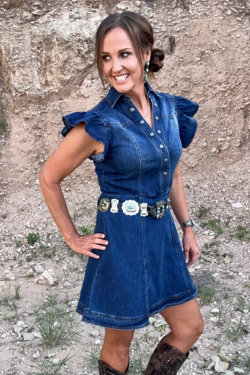 Denim Darling Dress: S