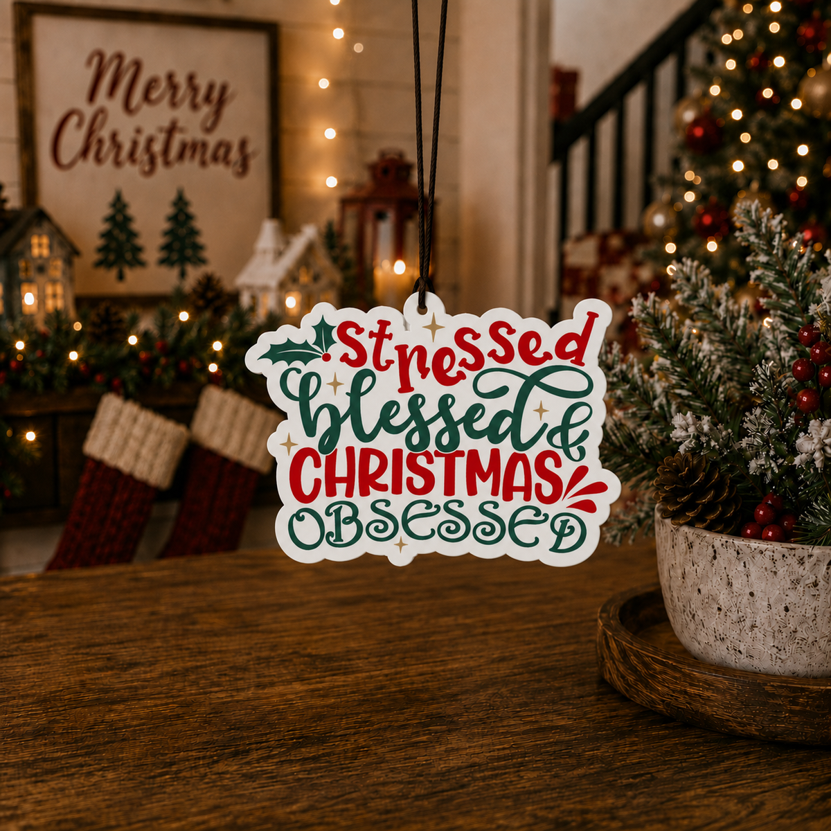 Funny Christmas Gifts Cheap | Hanging Air Freshener: Straight Outta / Vanilla
