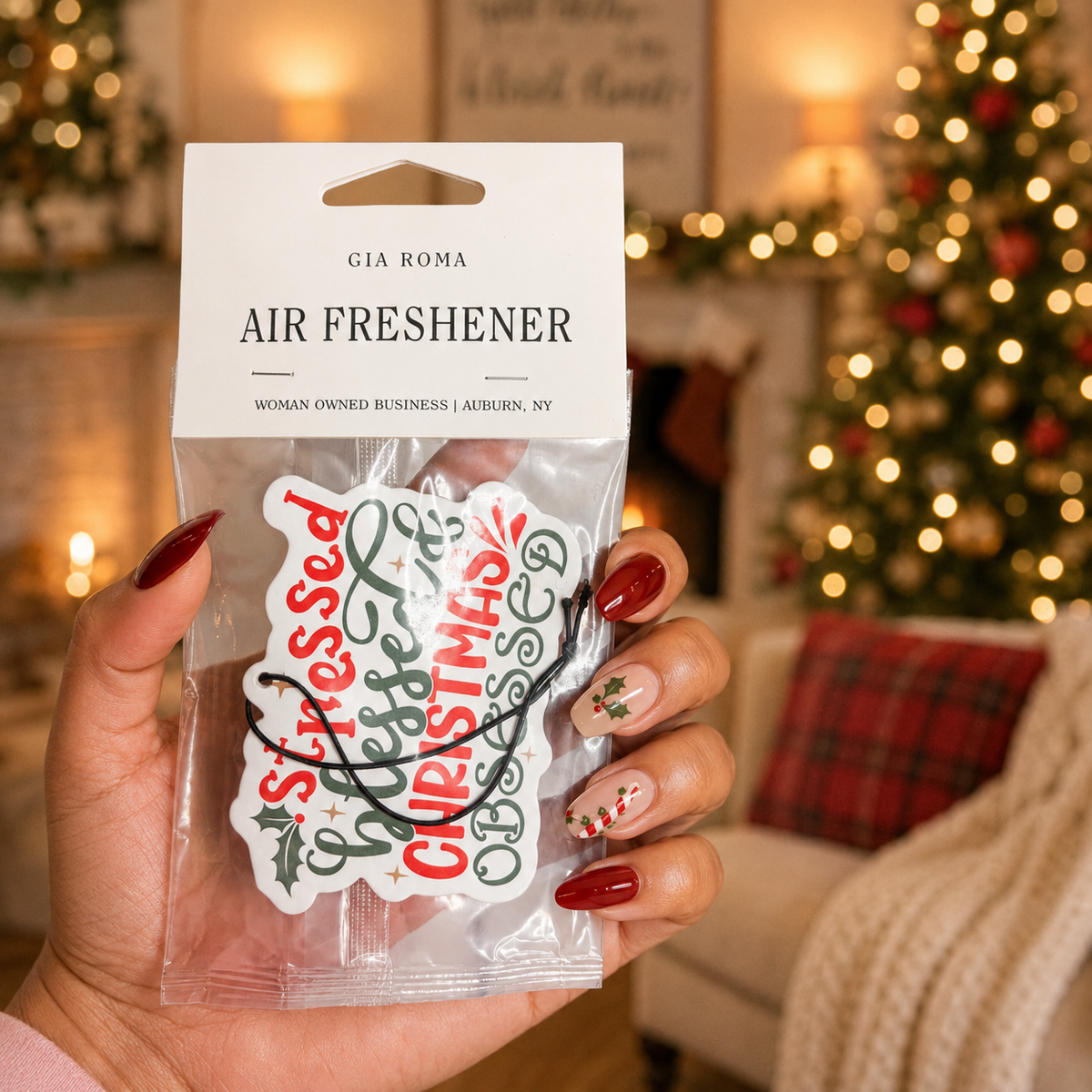 Funny Christmas Gifts Cheap | Hanging Air Freshener: Straight Outta / Vanilla