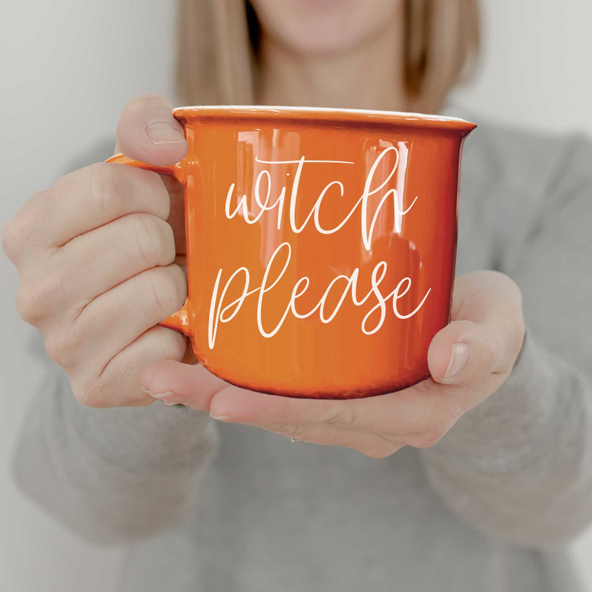 Farmhouse Fall & Halloween Coffee Mugs, Modern Ceramic Cups: Boo (Black)