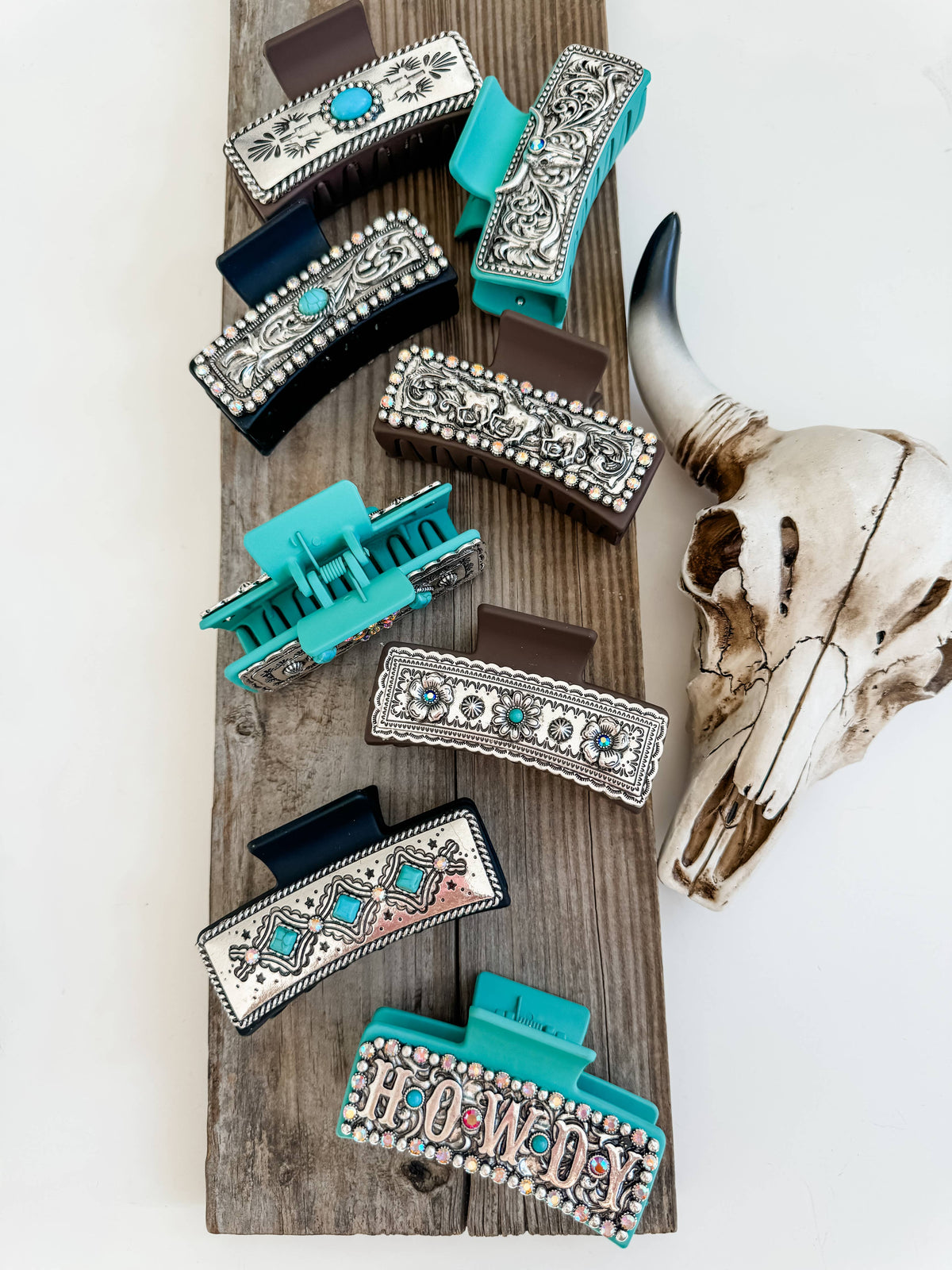 Large Western Hair Clip Claw: 5