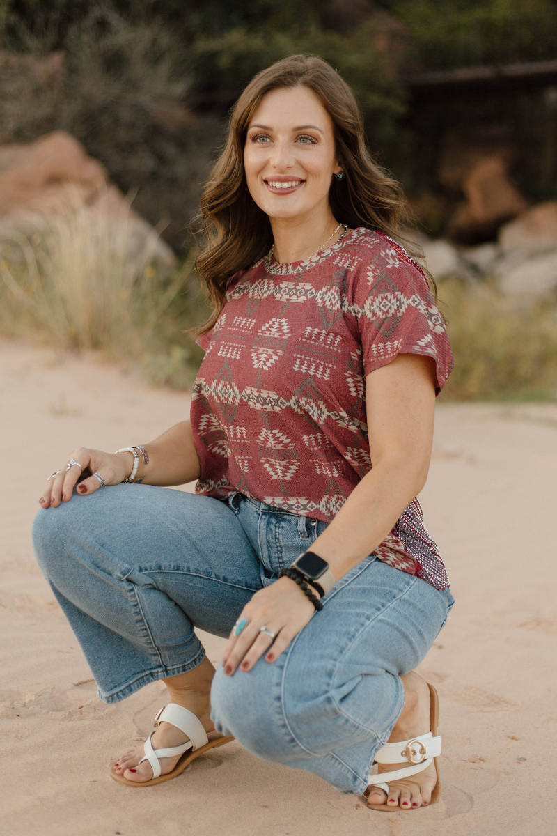 Sparkle Country Top: M