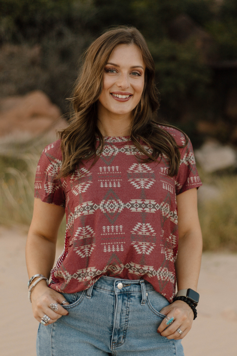 Sparkle Country Top: L
