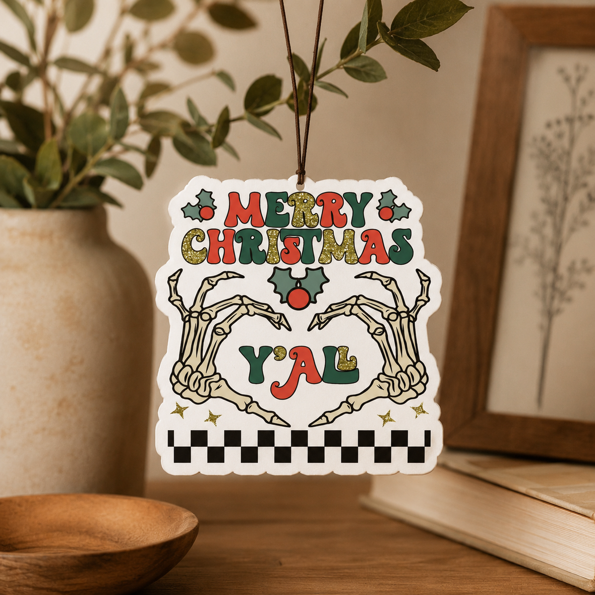 Funny Christmas Gifts Cheap | Hanging Air Freshener: Straight Outta / Vanilla