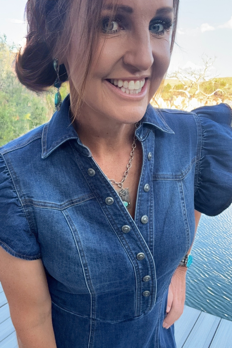 Denim Darling Dress: S