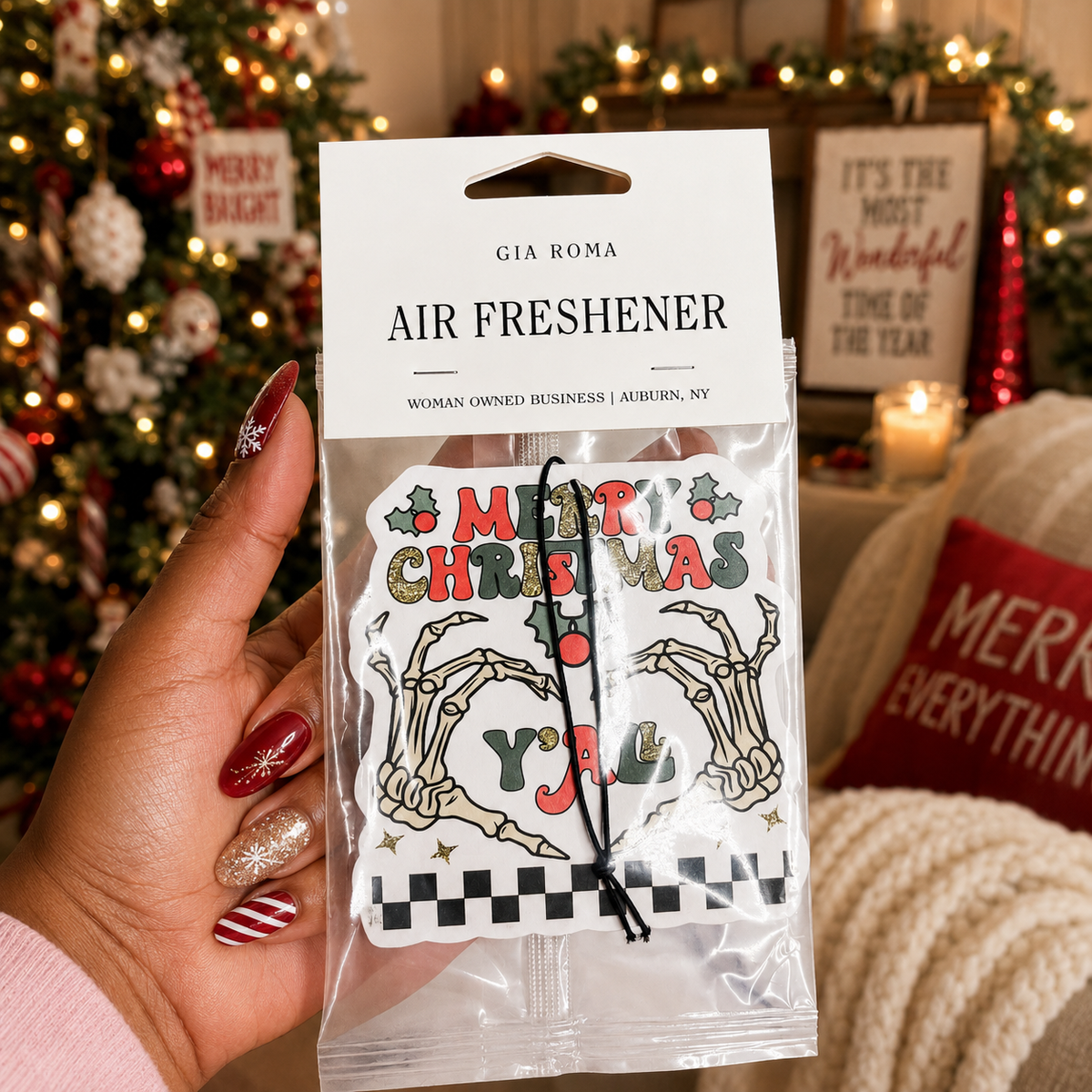 Funny Christmas Gifts Cheap | Hanging Air Freshener: Straight Outta / Vanilla