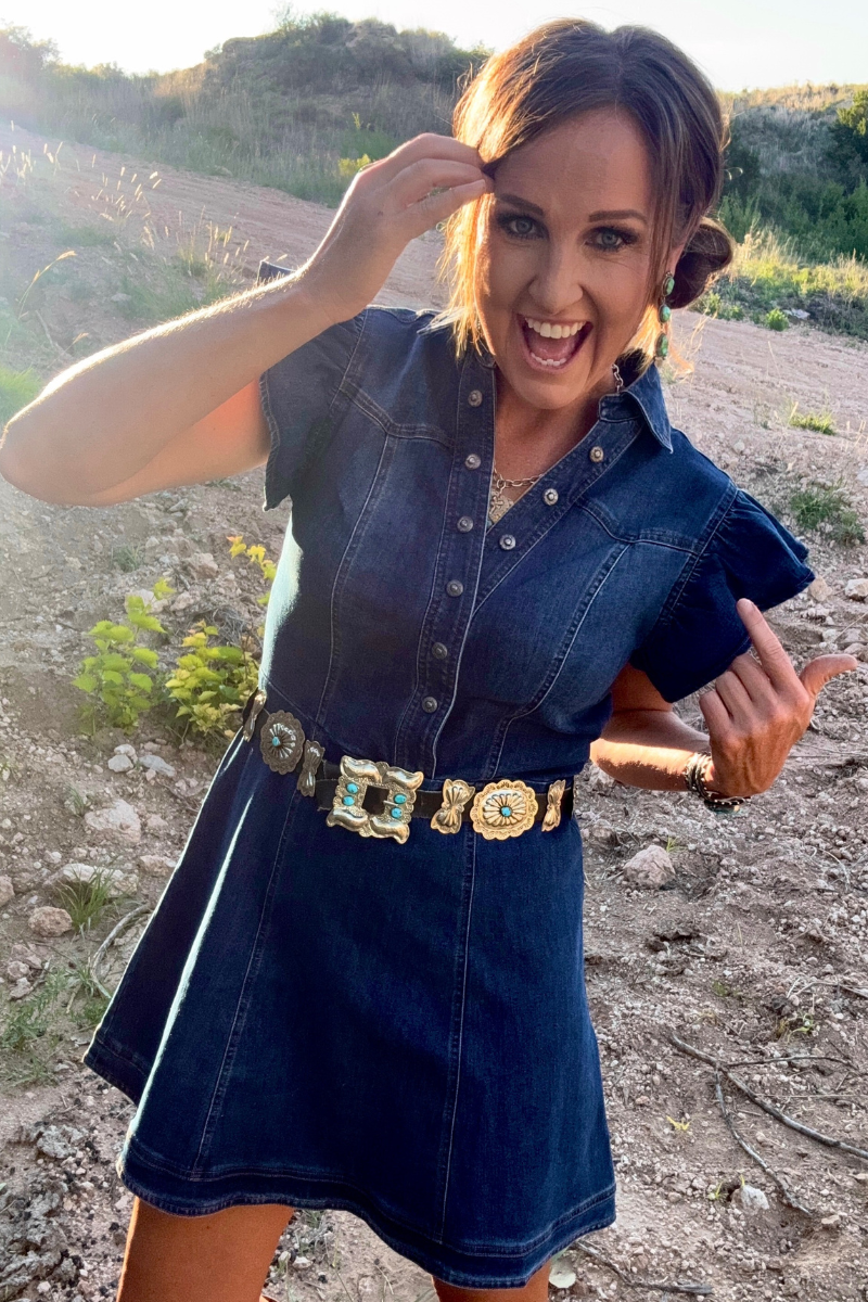Denim Darling Dress: S