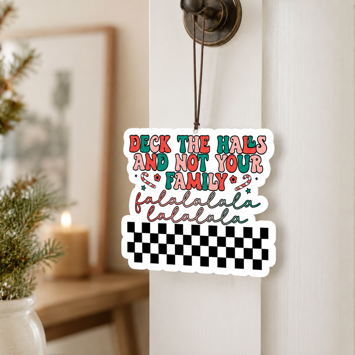 Funny Christmas Gifts Cheap | Hanging Air Freshener: Straight Outta / Vanilla
