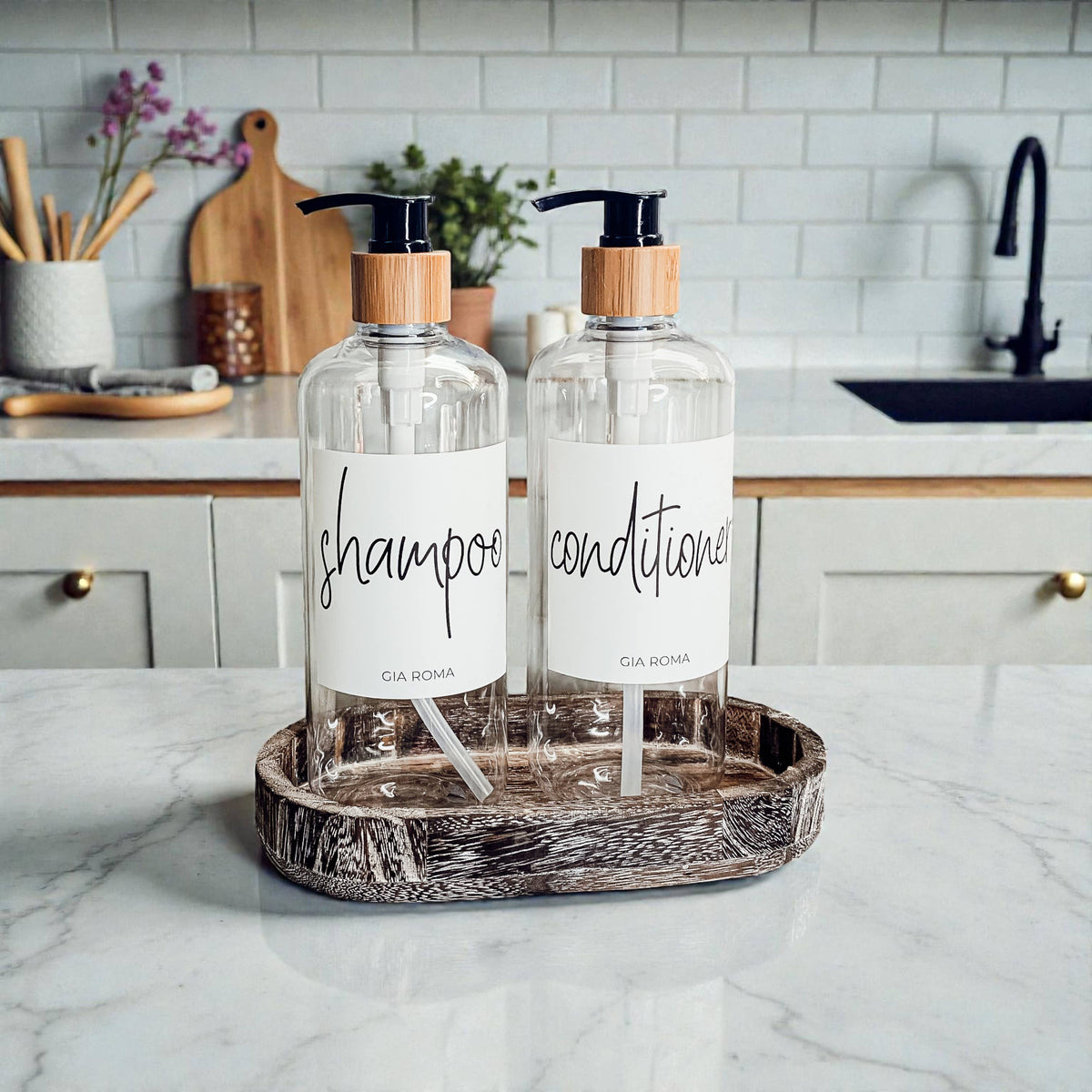 Raised Handmade Wooden Pedestal Stands, Wood Trinket Trays: Rustic Distressed Oval