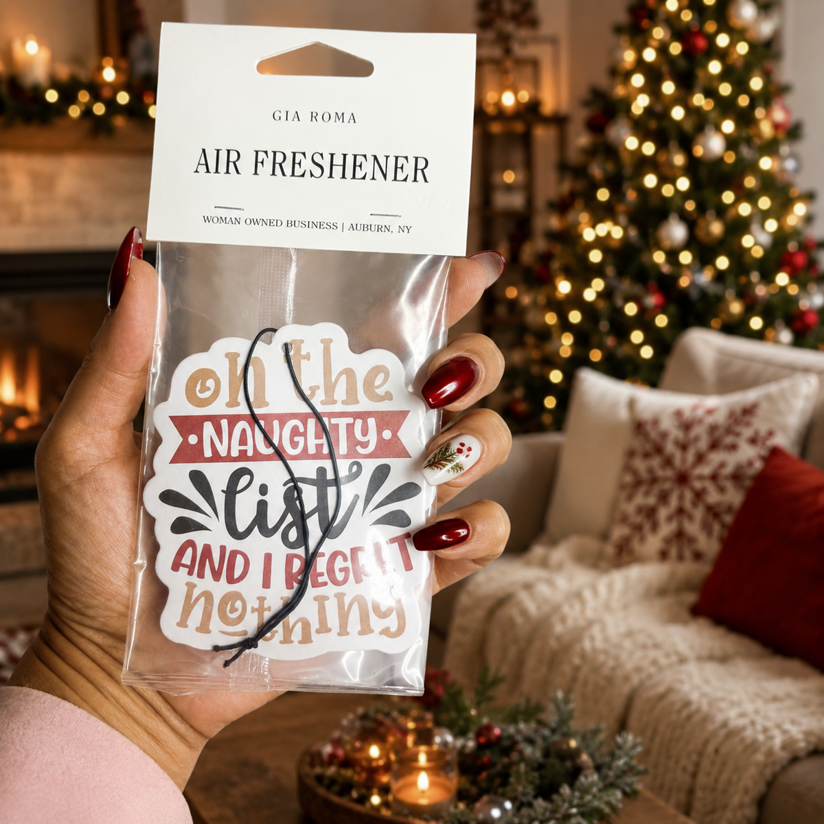 Funny Christmas Gifts Cheap | Hanging Air Freshener: Straight Outta / Vanilla
