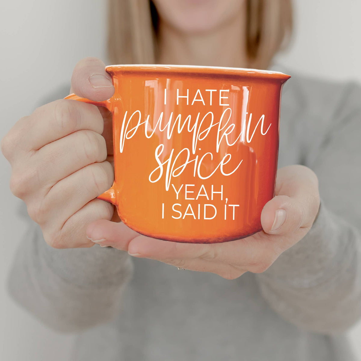Pumpkin Spice Orange Ceramic Coffee Mug Funny Fall Drinkware: Horror Movies (orange)