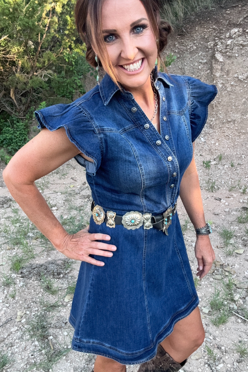 Denim Darling Dress: S