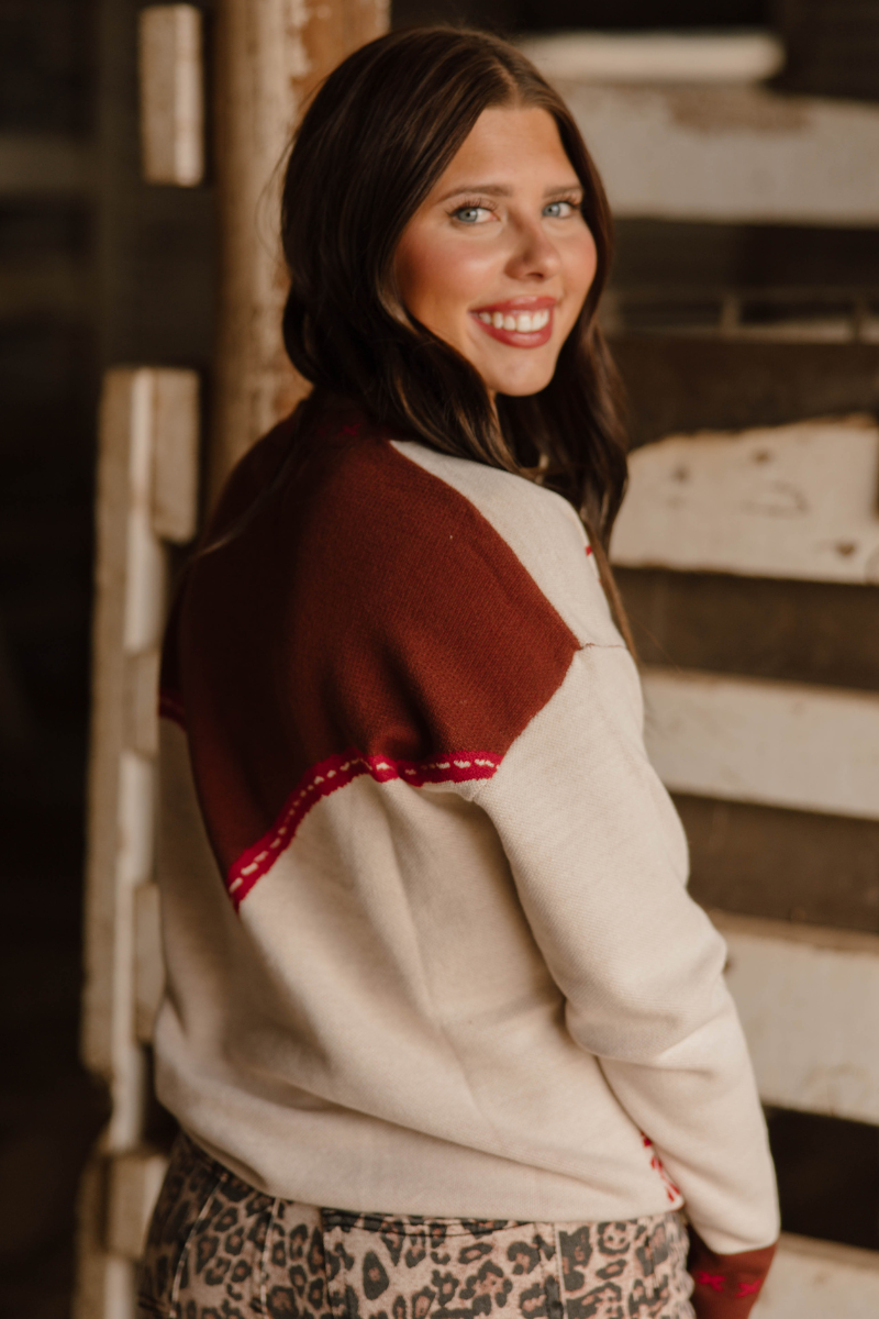 Dust And Spurs Knit Sweater: XL