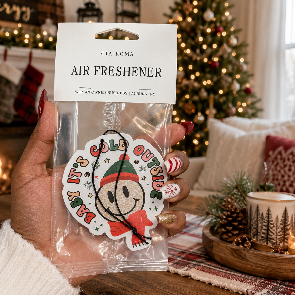 Funny Christmas Gifts Cheap | Hanging Air Freshener: Straight Outta / Vanilla